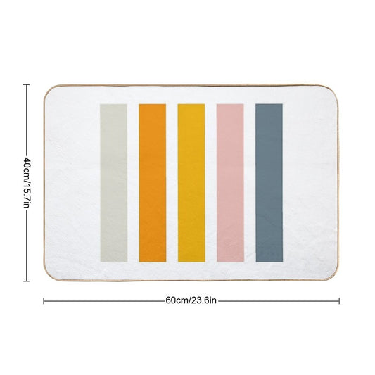 Mid- Century Modern Happiness Bath Mat