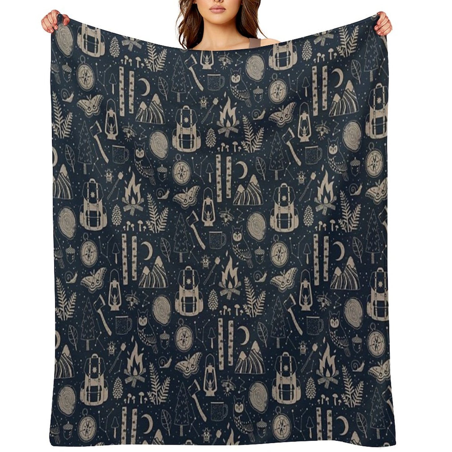 Into The Woods Throw Blanket