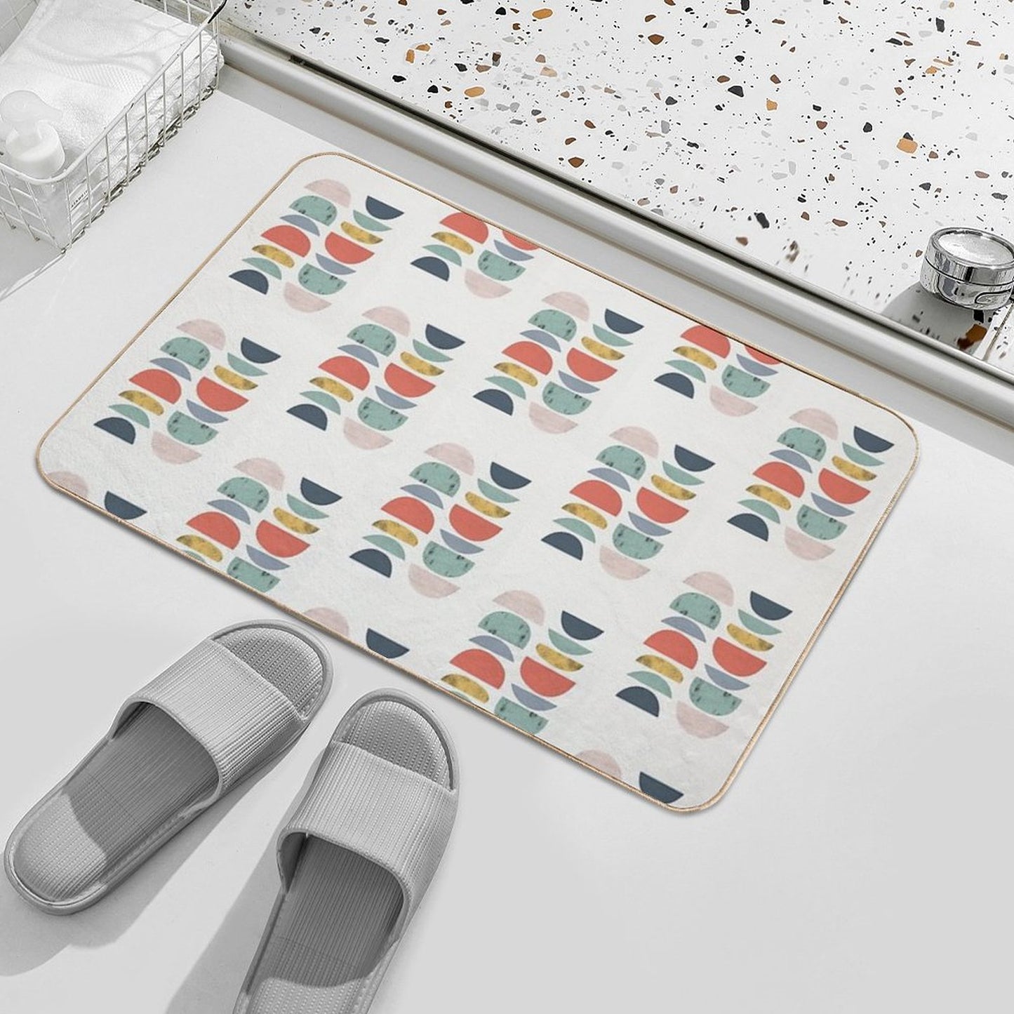 Mid Century Retro Bath Mat