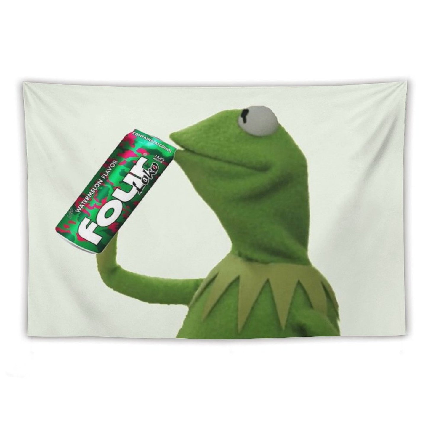 Kermit Sips Four Loko Tapestry