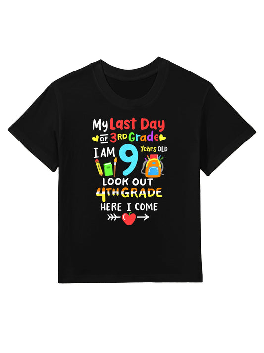 Last Day Of 3rd Grade Graduation 4th Grade Here I Come Kids Kids T-Shirt