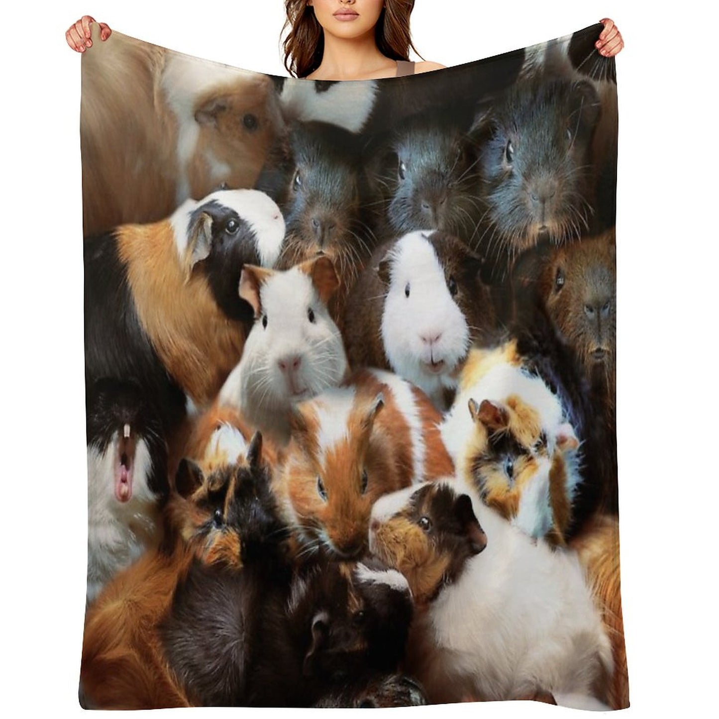 Guinea Pigs Throw Blanket