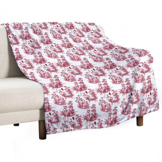Men Toile Throw Blanket