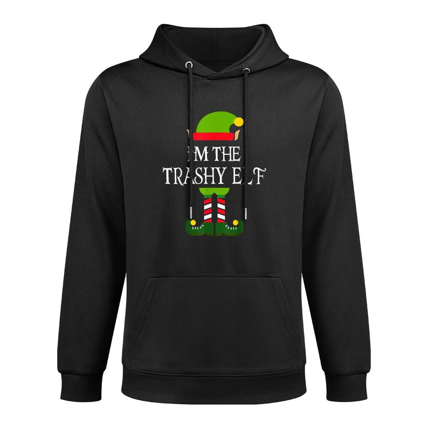 Im The Trashy Elf Family Matching Christmas Pajama Adjustable Hood Hoodie