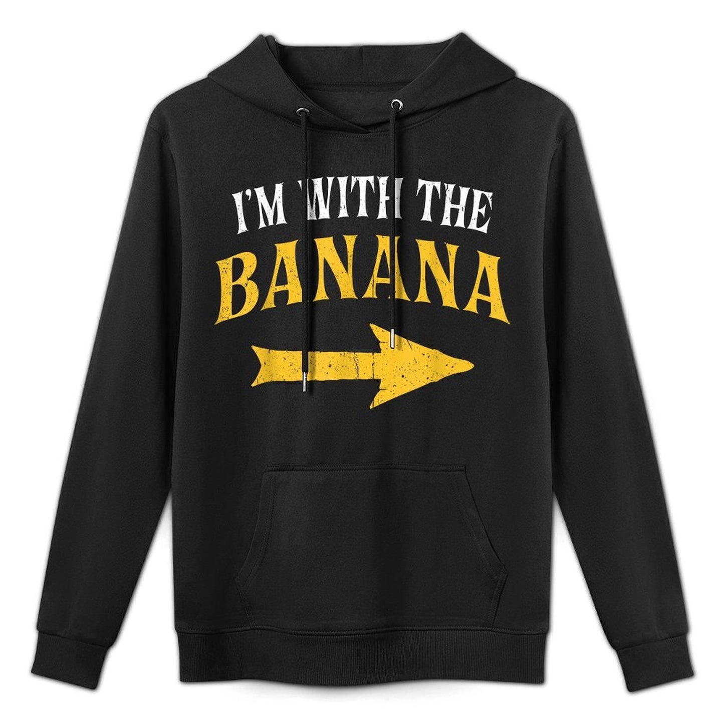 Im With The Banana Costume Halloween Matching Couple Casual Wear Hoodie