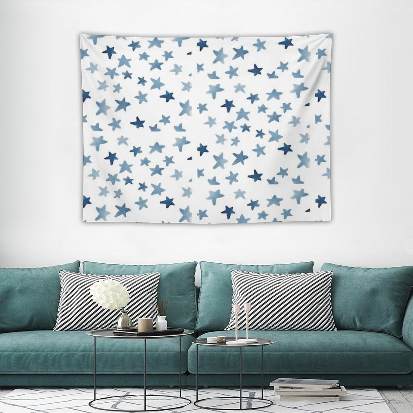 Blue Stars Tapestry