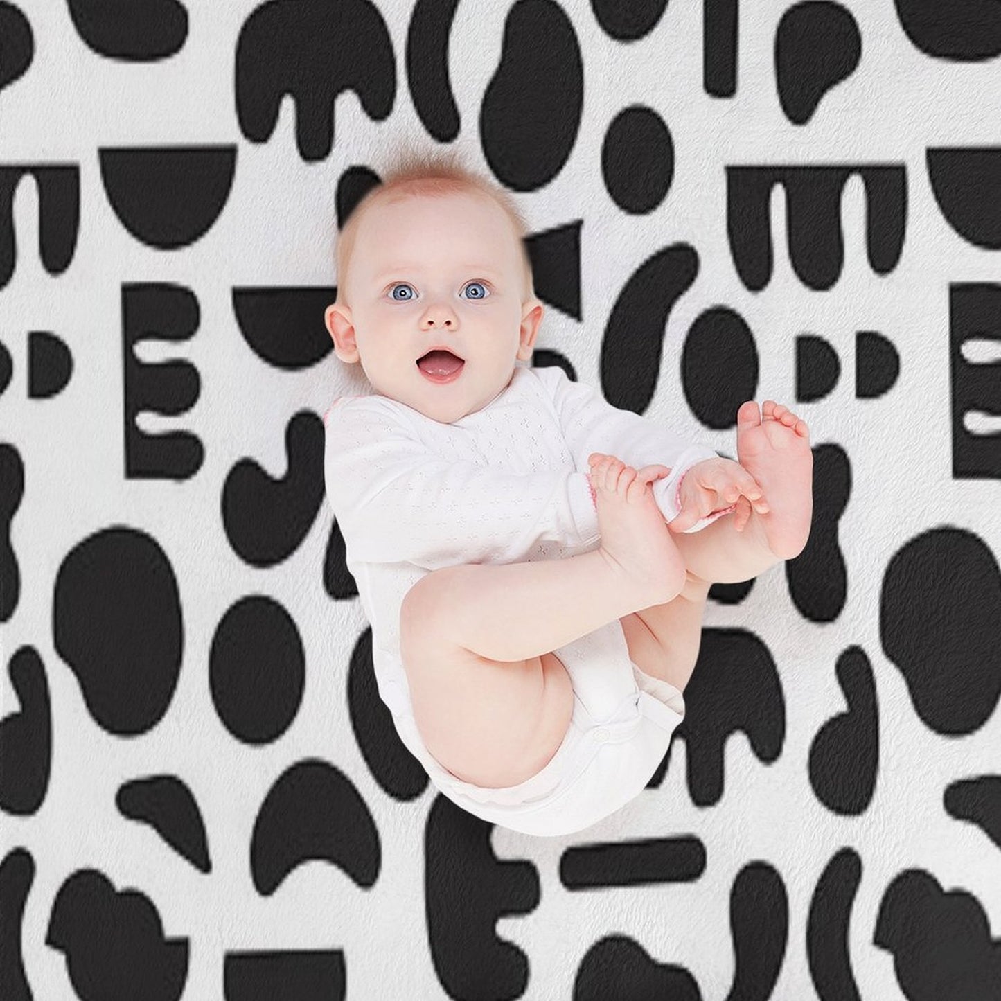 Black And White - Abstract Pattern Dance Throw Blanket