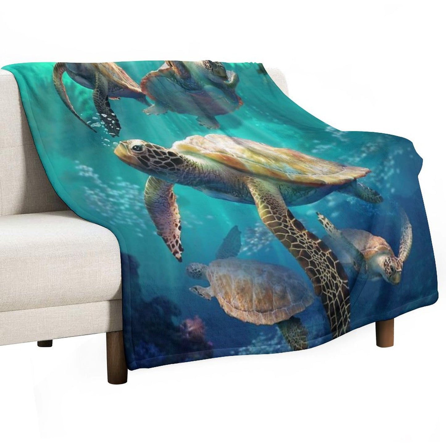Sea Turtles Throw Blanket