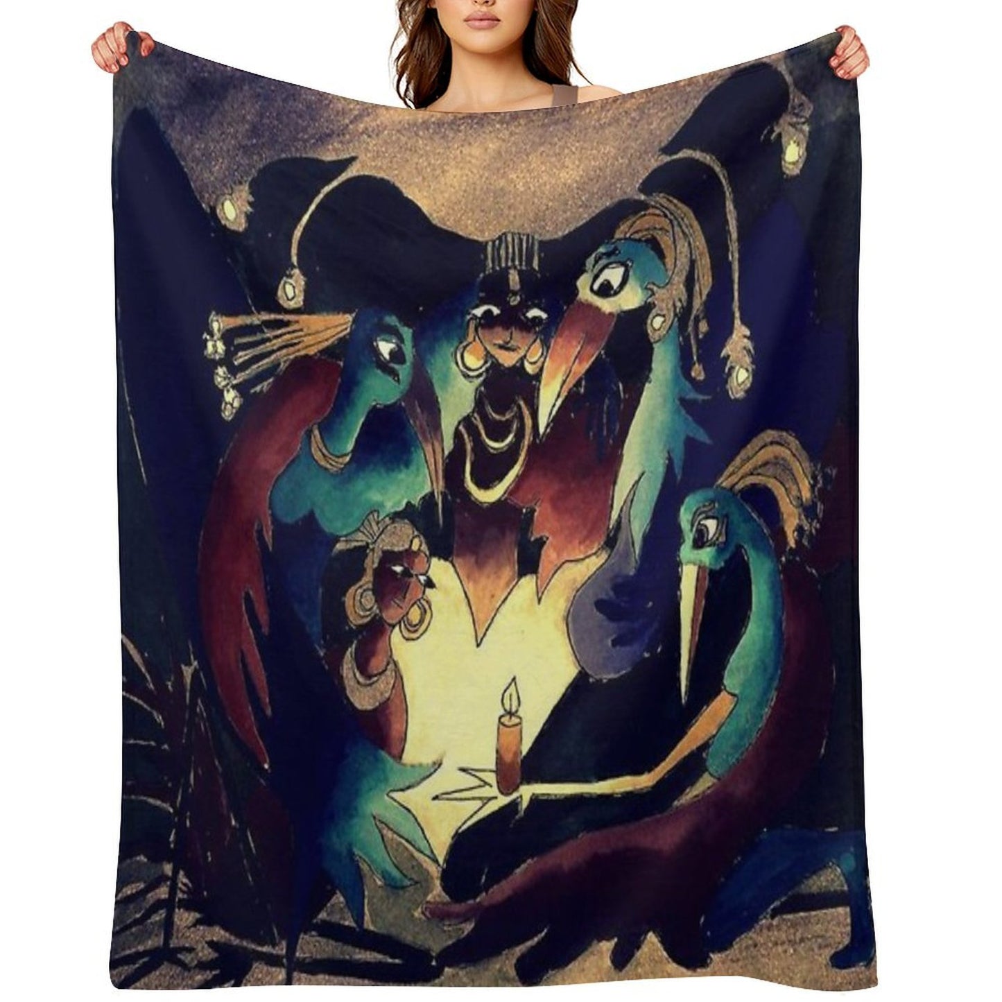 Gather Round The Light Throw Blanket