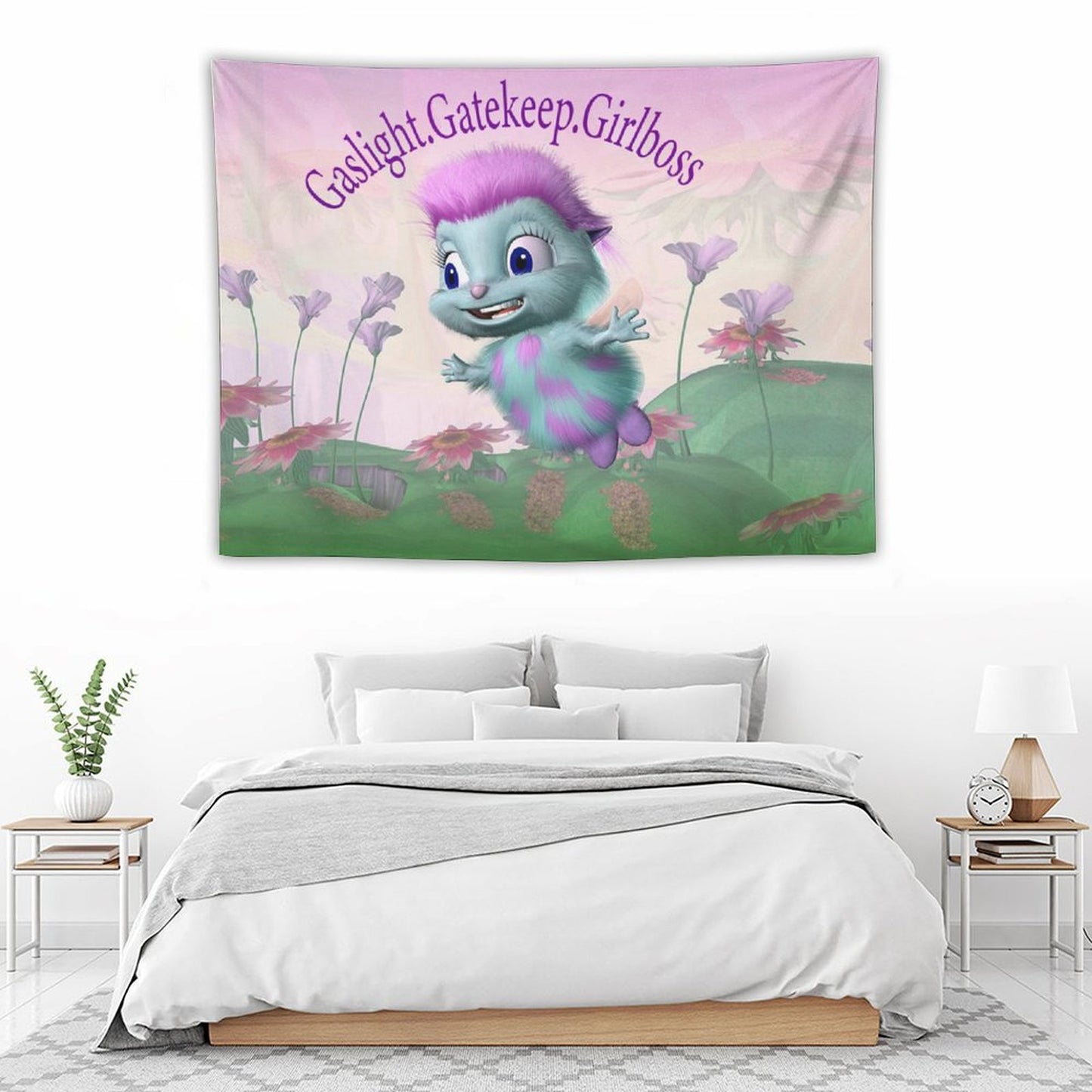 Bibble Gaslight Gatekeep Girlboss Tapestry