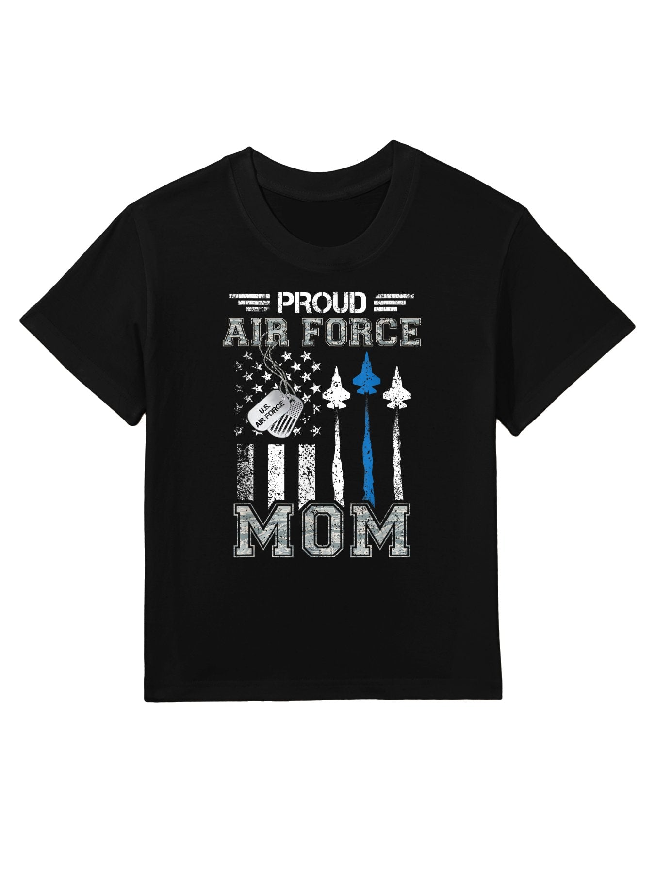 Proud Air Force Mom US Air Force Graduation Mom Gifts Kids T-Shirt