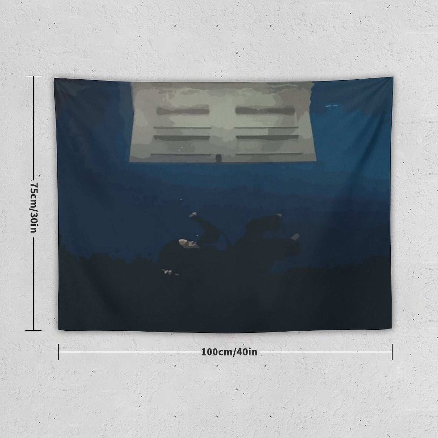 Hit Me Hard And Soft Cover Art Tapestry