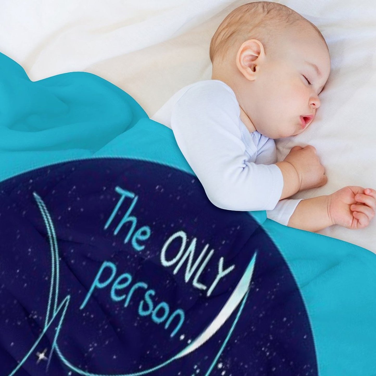 The Only Person You Should Try to Be Galaxy Manta Ray Throw Blanket