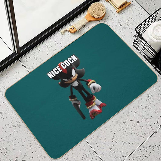 Shadow The Hedgehog Bath Mat