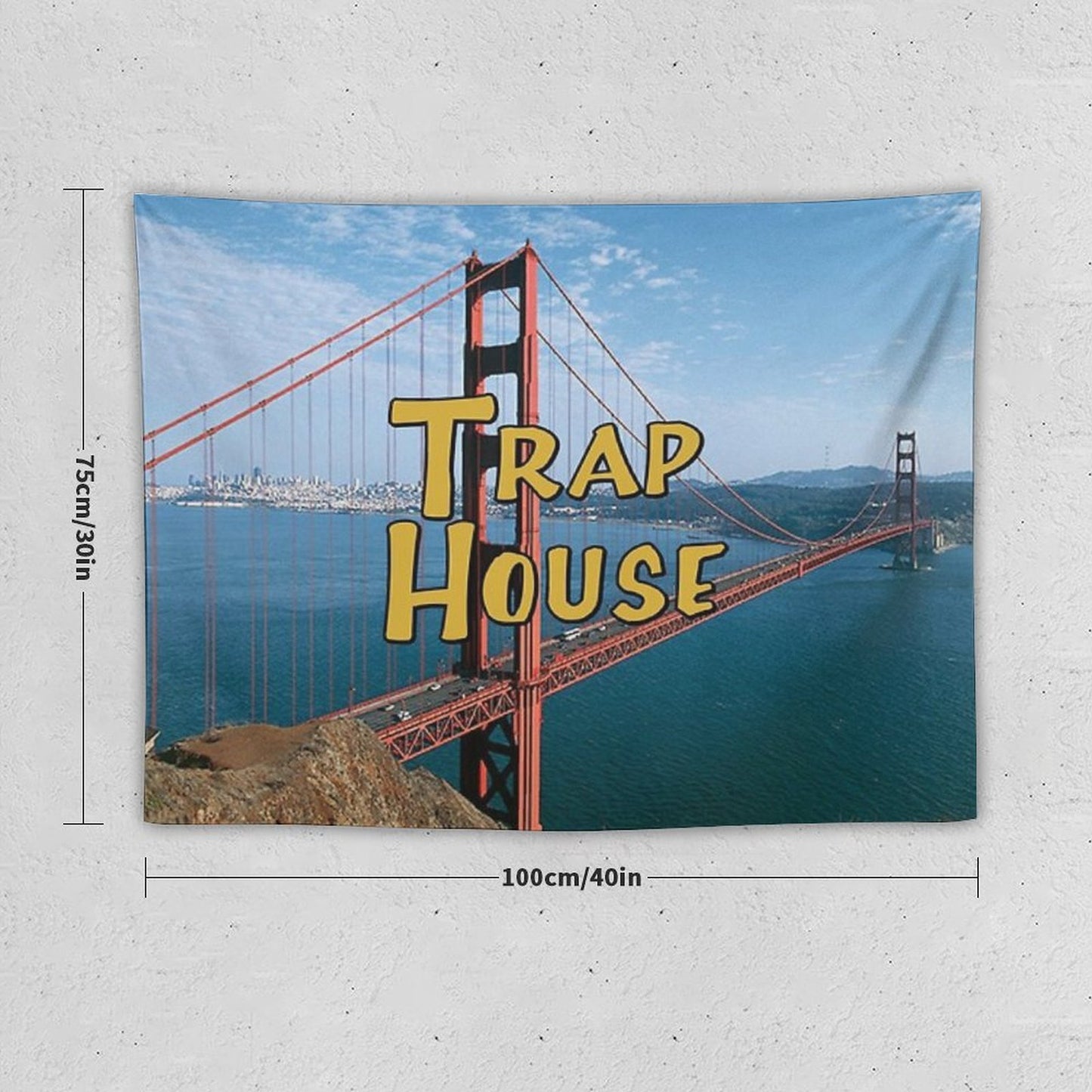 Full House Trap House Tapestry