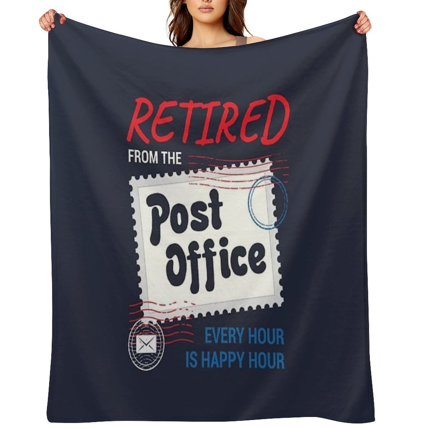 Retired Postal Worker Throw Blanket