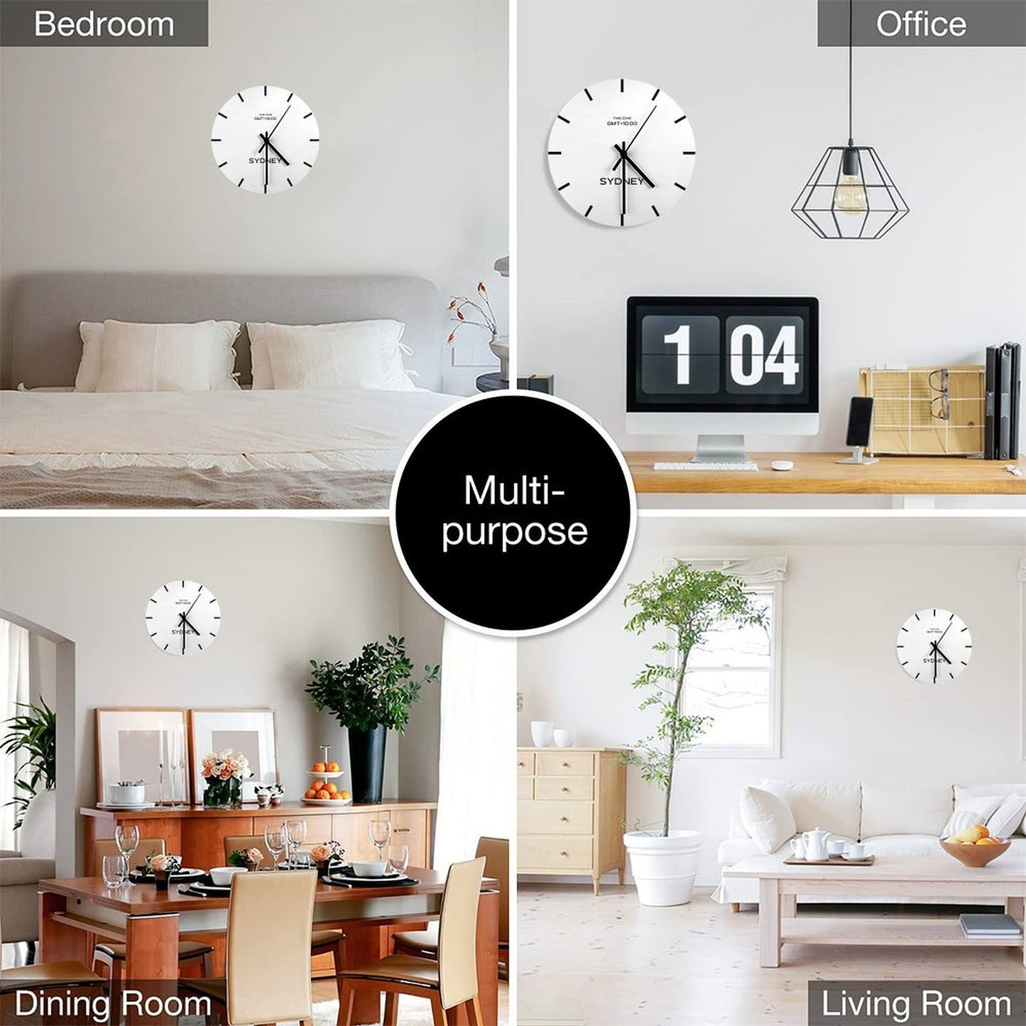 Sydney GMT Time Zone World Wall Clock Wall Clock