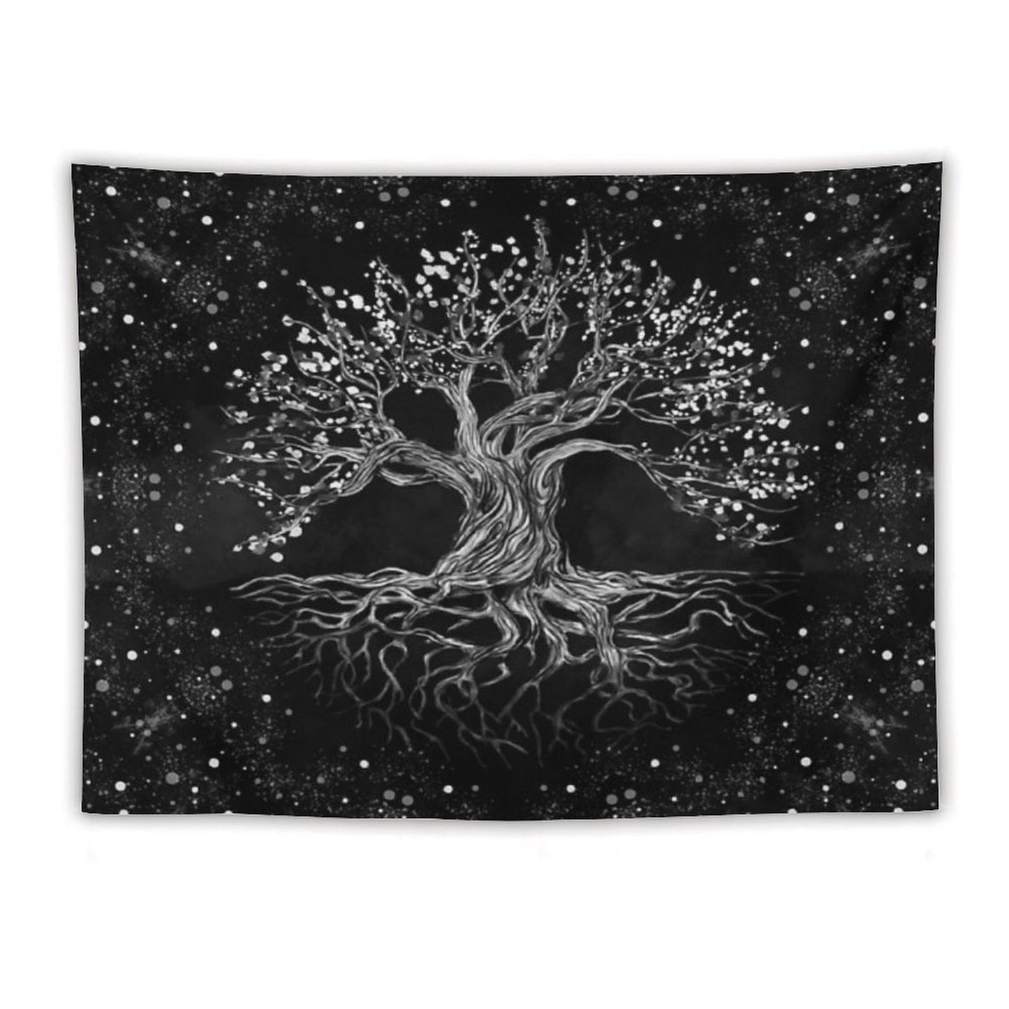 Tree of Life Drawing Black And White Tapestry