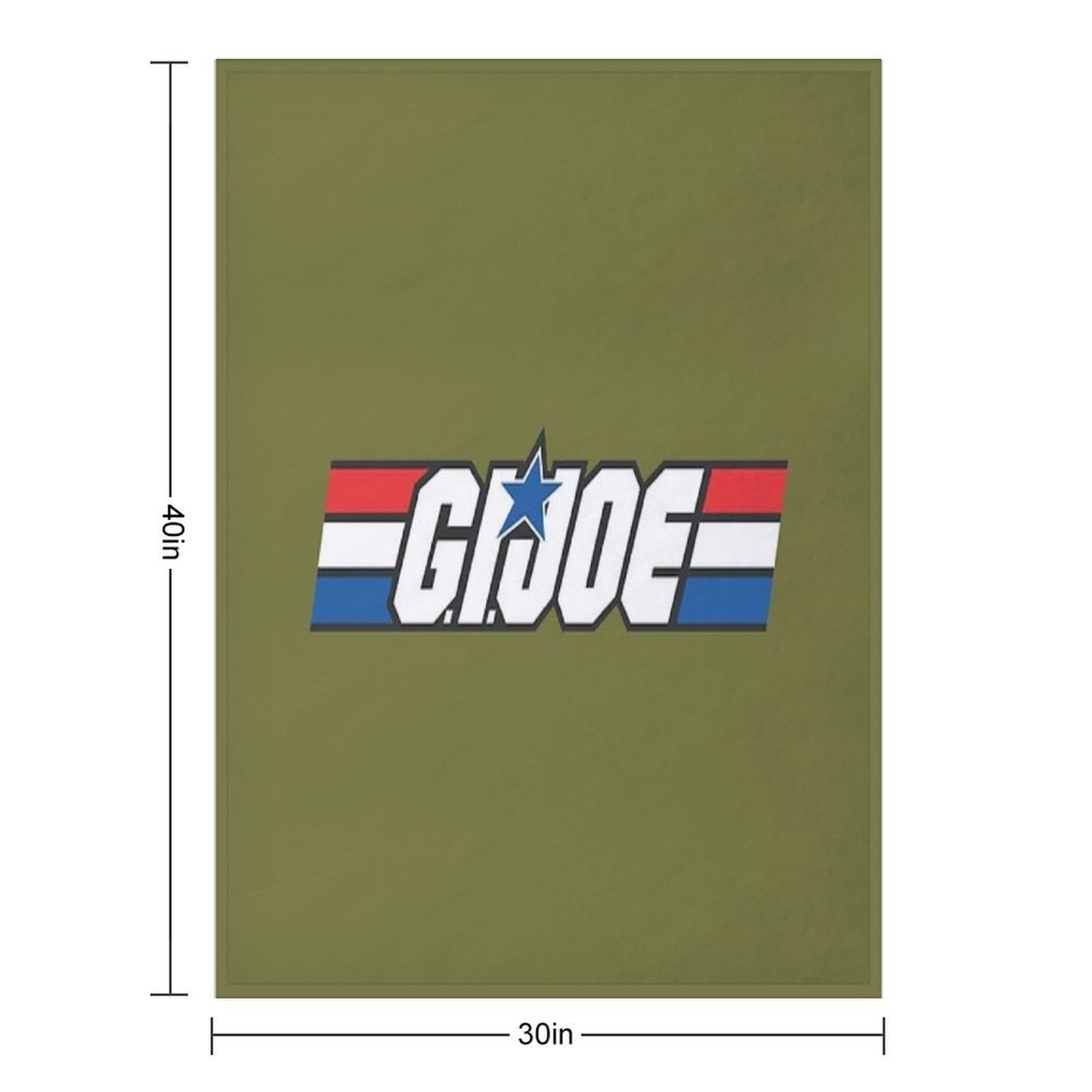 Gi Joe Logo Artwork Throw Blanket
