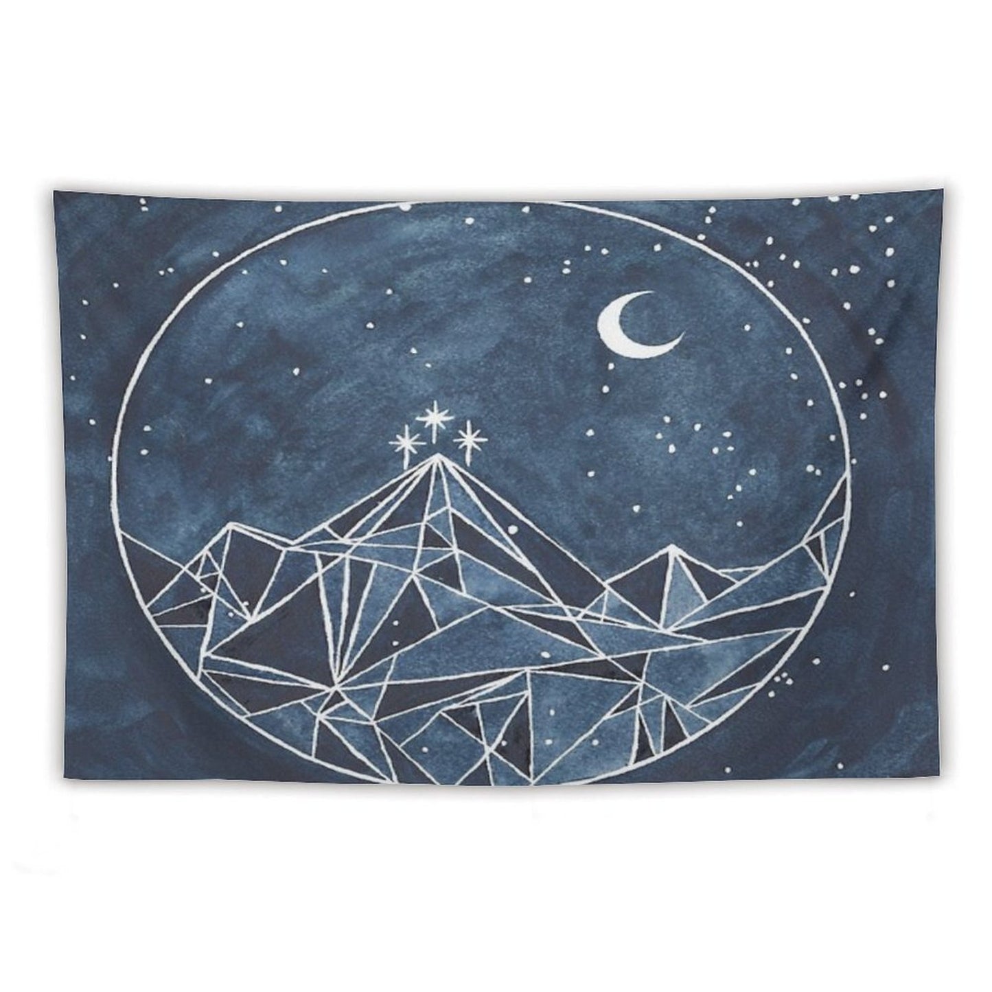 Night Court Moon And Stars Tapestry