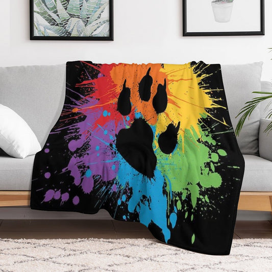 Paw Pride Dark 2019 Throw Blanket