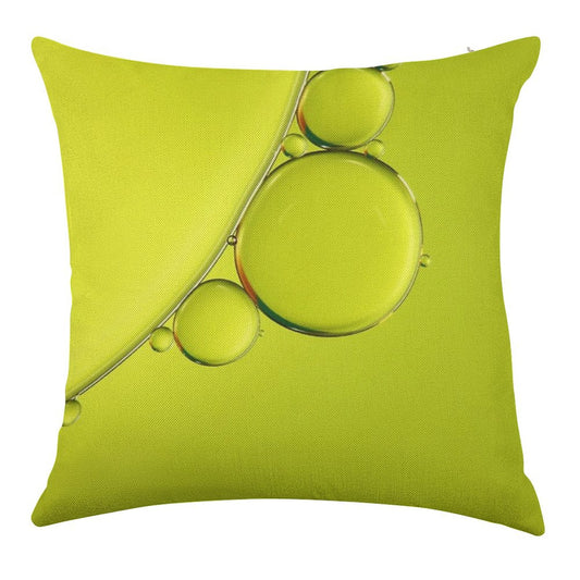 Simply Lime Linen Throw Pillow Cover