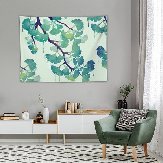 O Ginkgo (in Green) Tapestry
