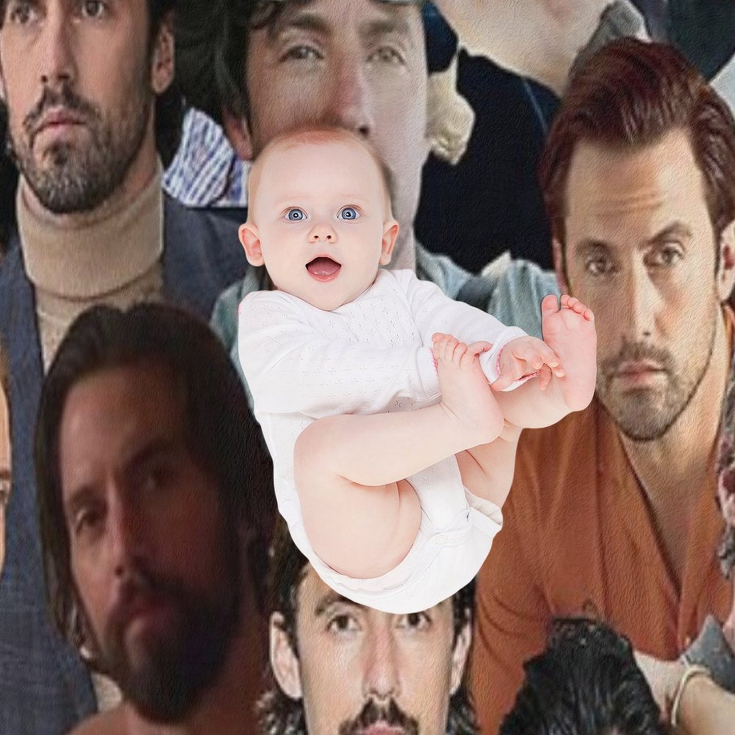 Milo Ventimiglia Photo Collage Throw Blanket