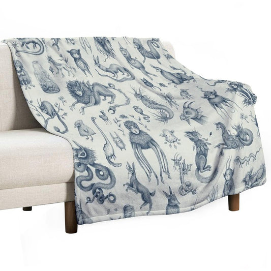 Beings And Creatures Throw Blanket