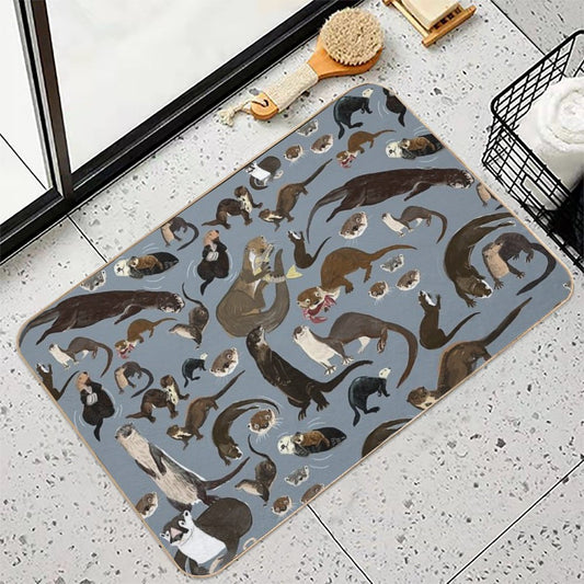 Old World Otters Bath Mat
