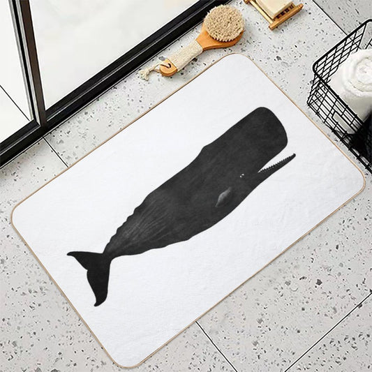Sperm Whale Absorbent Bath Mat