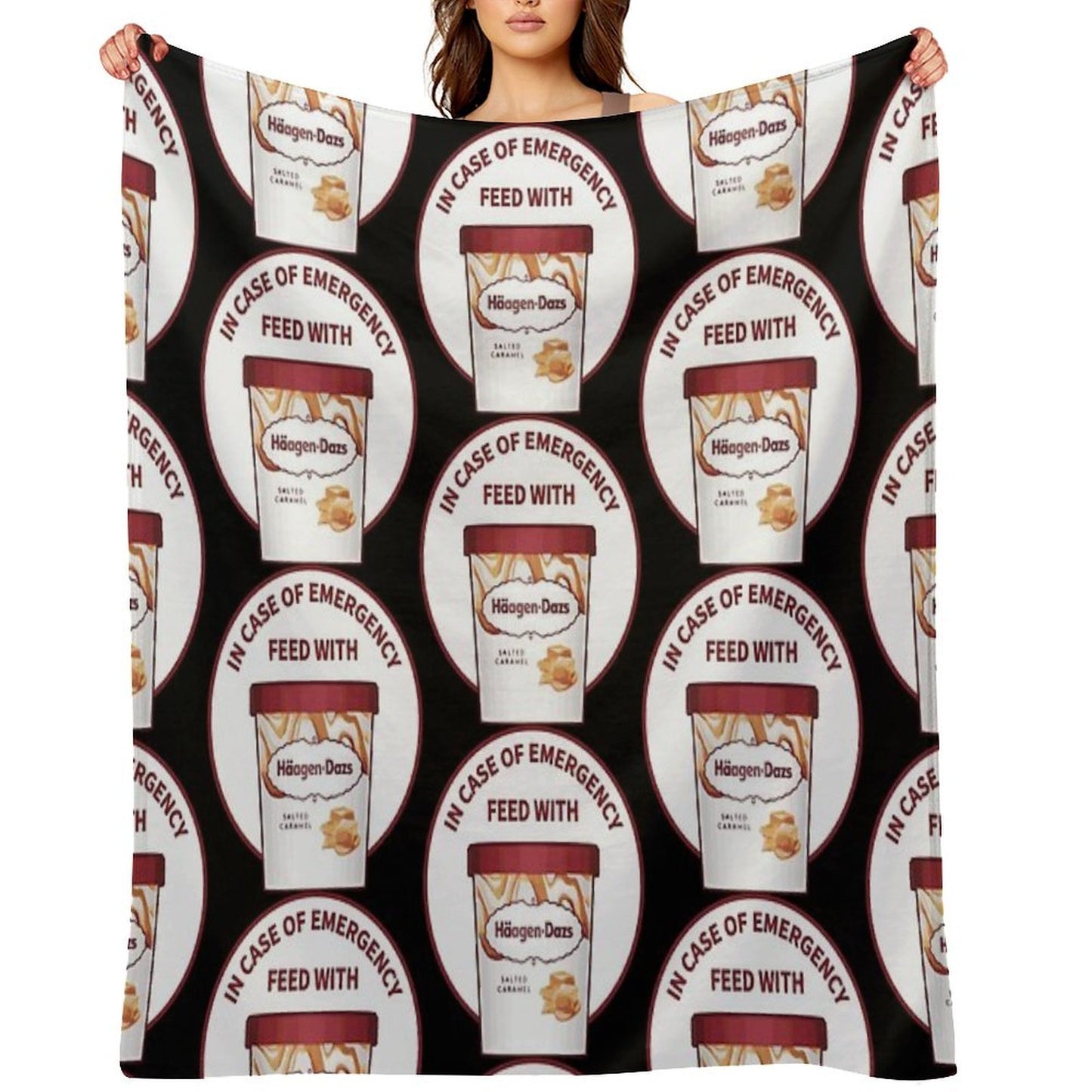 In Case Of Emergency Feed With Haagen-Dazs Throw Blanket