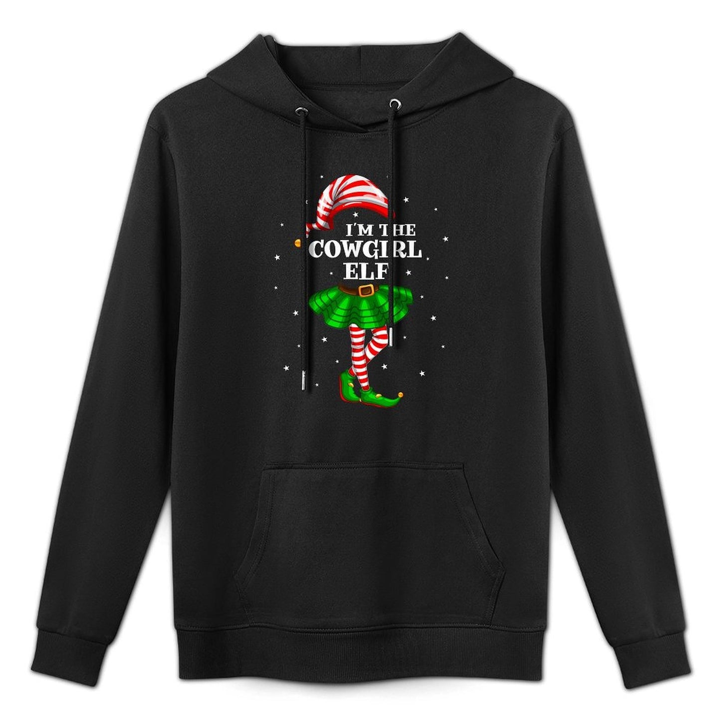 Matching Family Group Im The Cowgirl Elf Christmas Machine Washable Hoodie