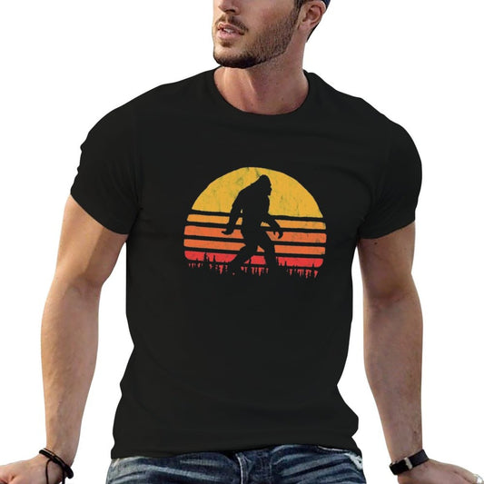 Retro Bigfoot Silhouette Sun Vintage  - Believe!  Affordable Price T-Shirt