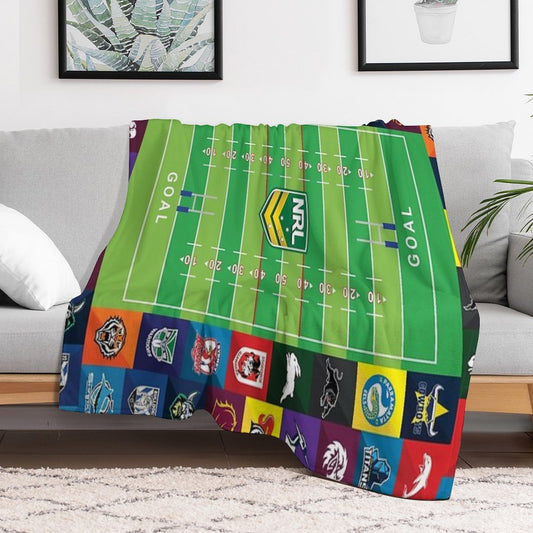 Nrl Teams Oval Throw Blanket