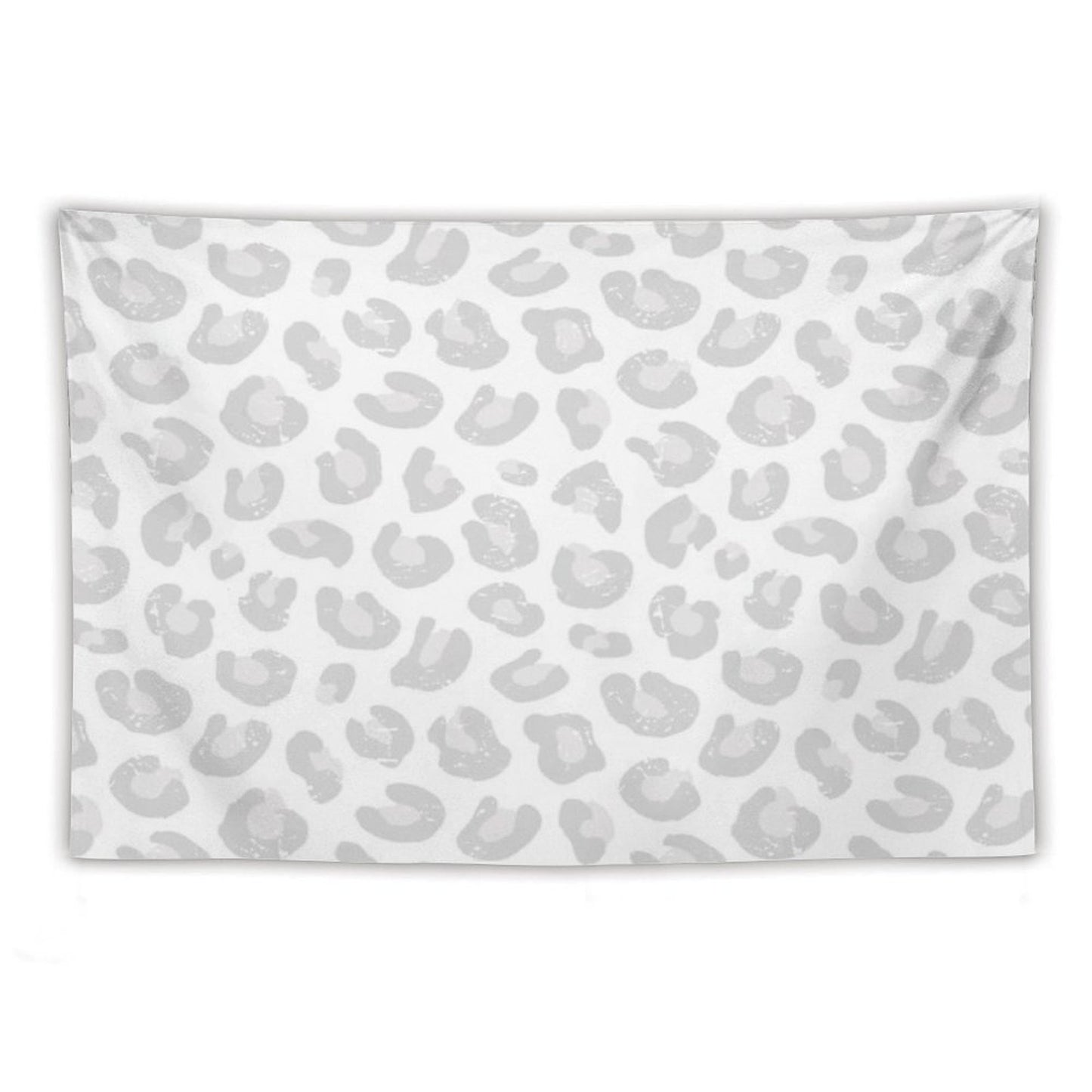 Leopard Print - Silver Gray And White Tapestry
