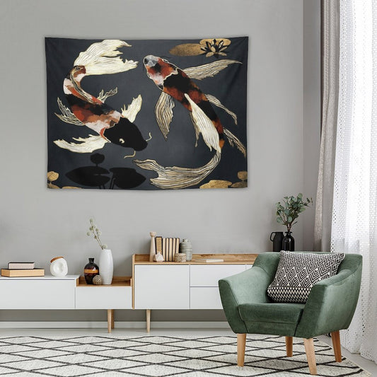 Metallic Koi IV Tapestry