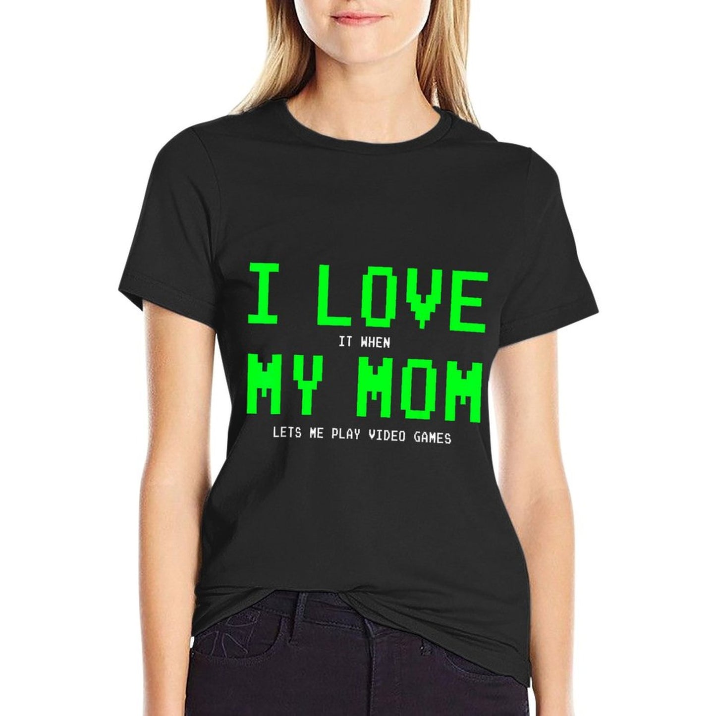 I Love My Mom - Gamer Gifts Gamingn Boys Video Game T-Shirt