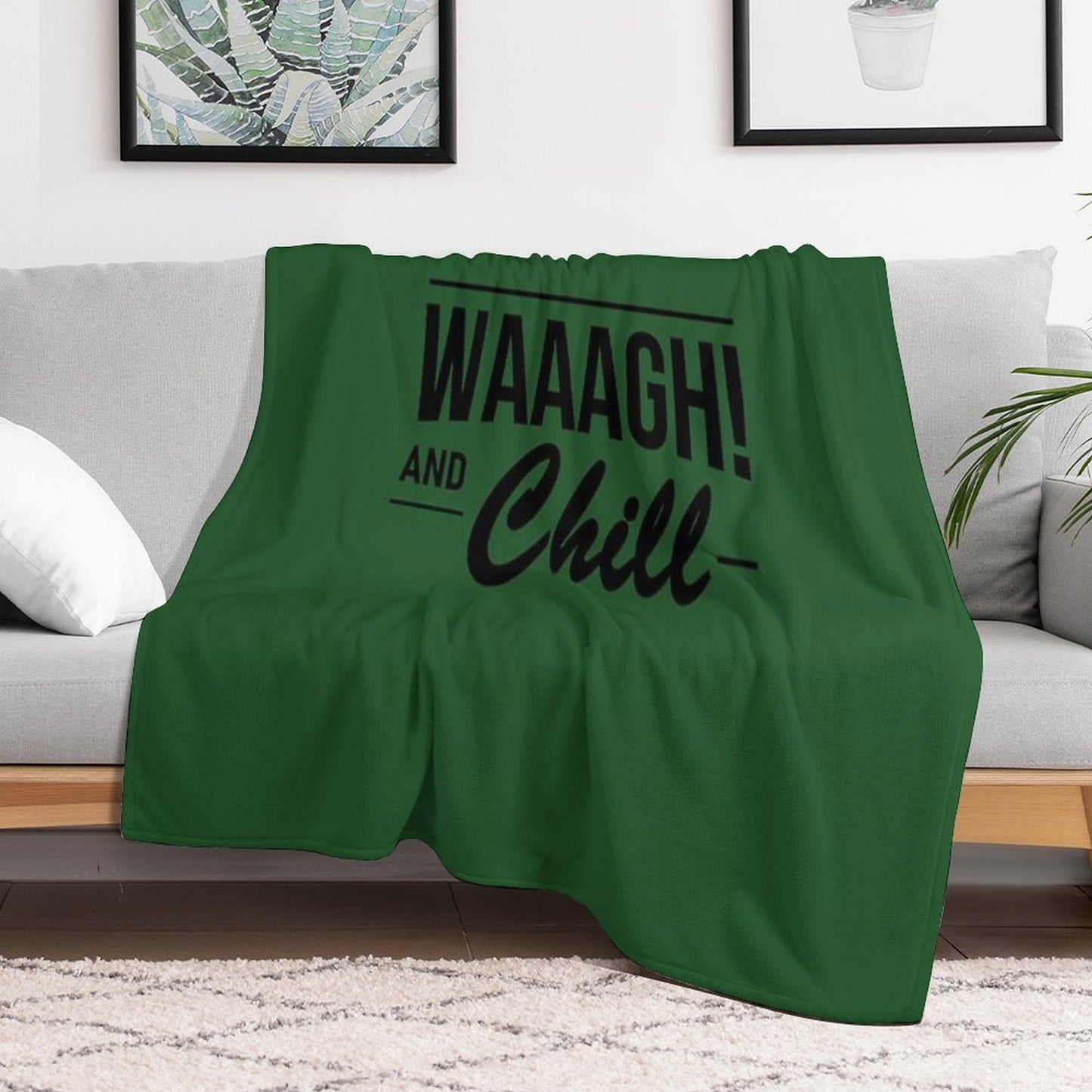 WAAAGH! (and Chill) Throw Blanket