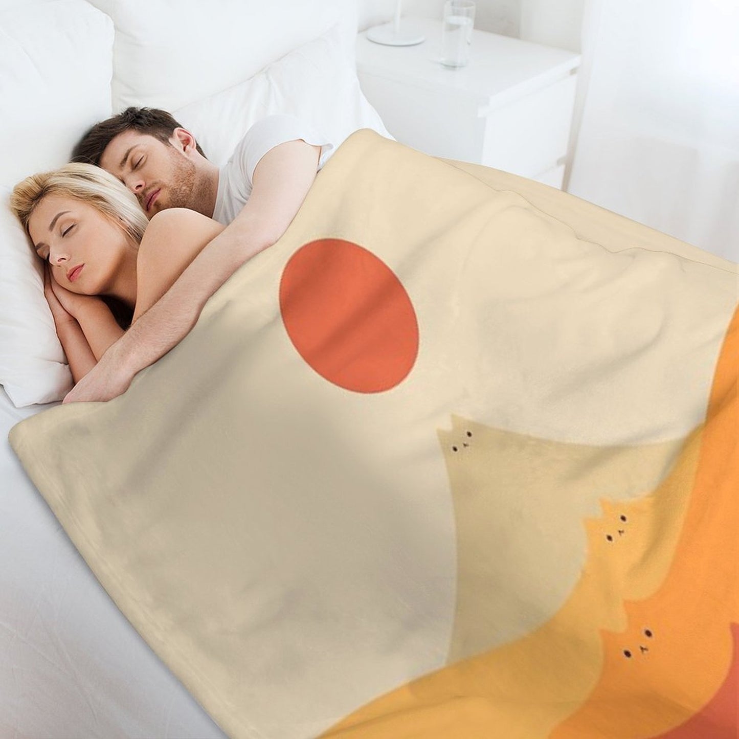 Cat Landscape 87 Throw Blanket