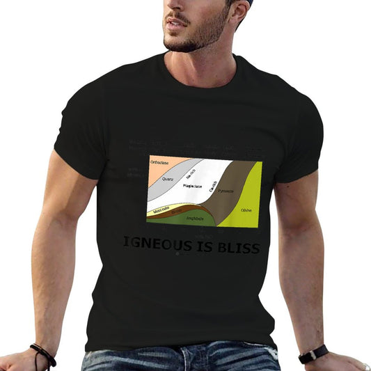 Igneous Is Bliss Geology Rock Geek Humor T-Shirt