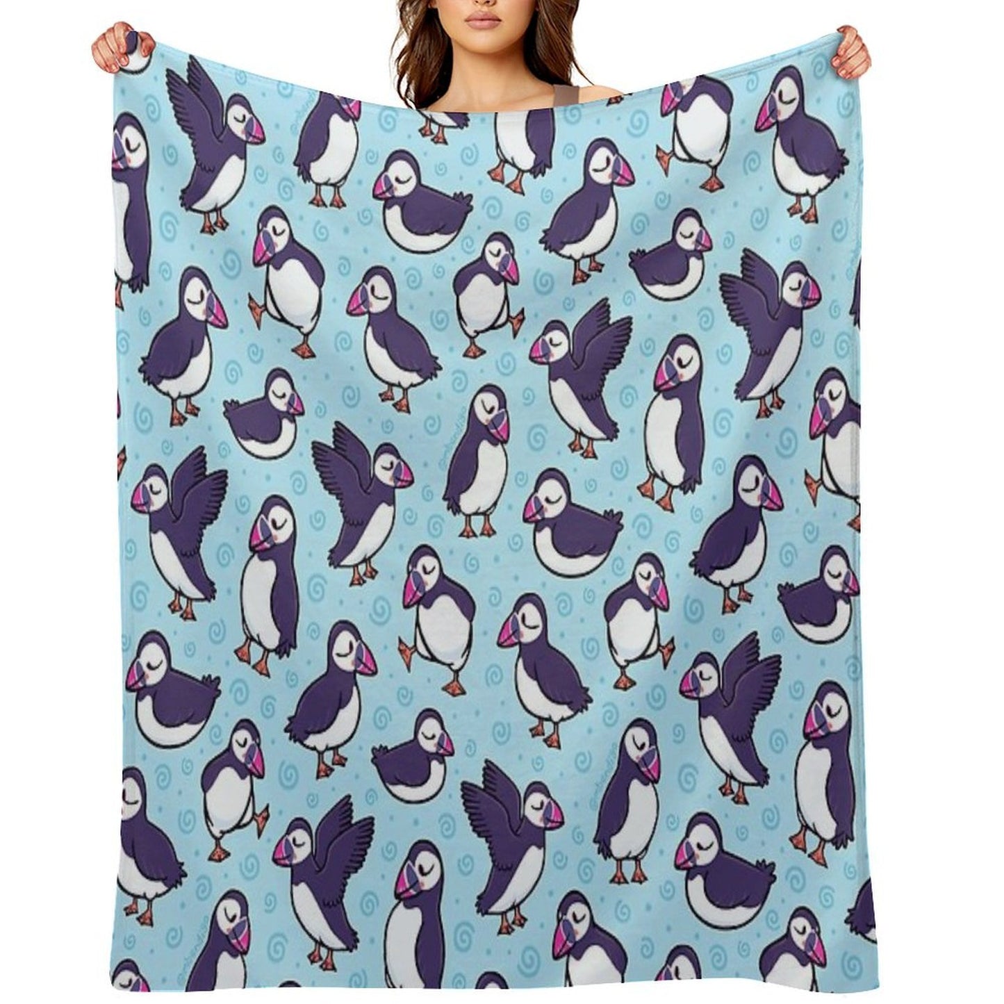 Tough Puffs Throw Blanket