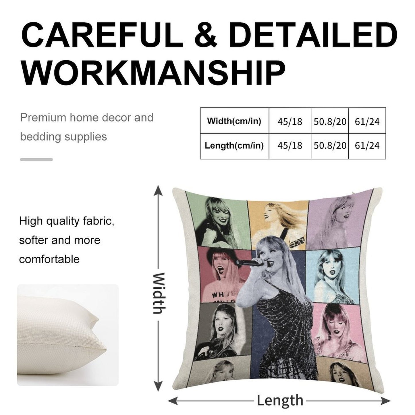 섹시한 Sweet Linen Throw Pillow Cover