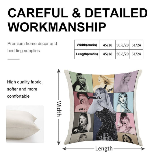 섹시한 Sweet Linen Throw Pillow Cover