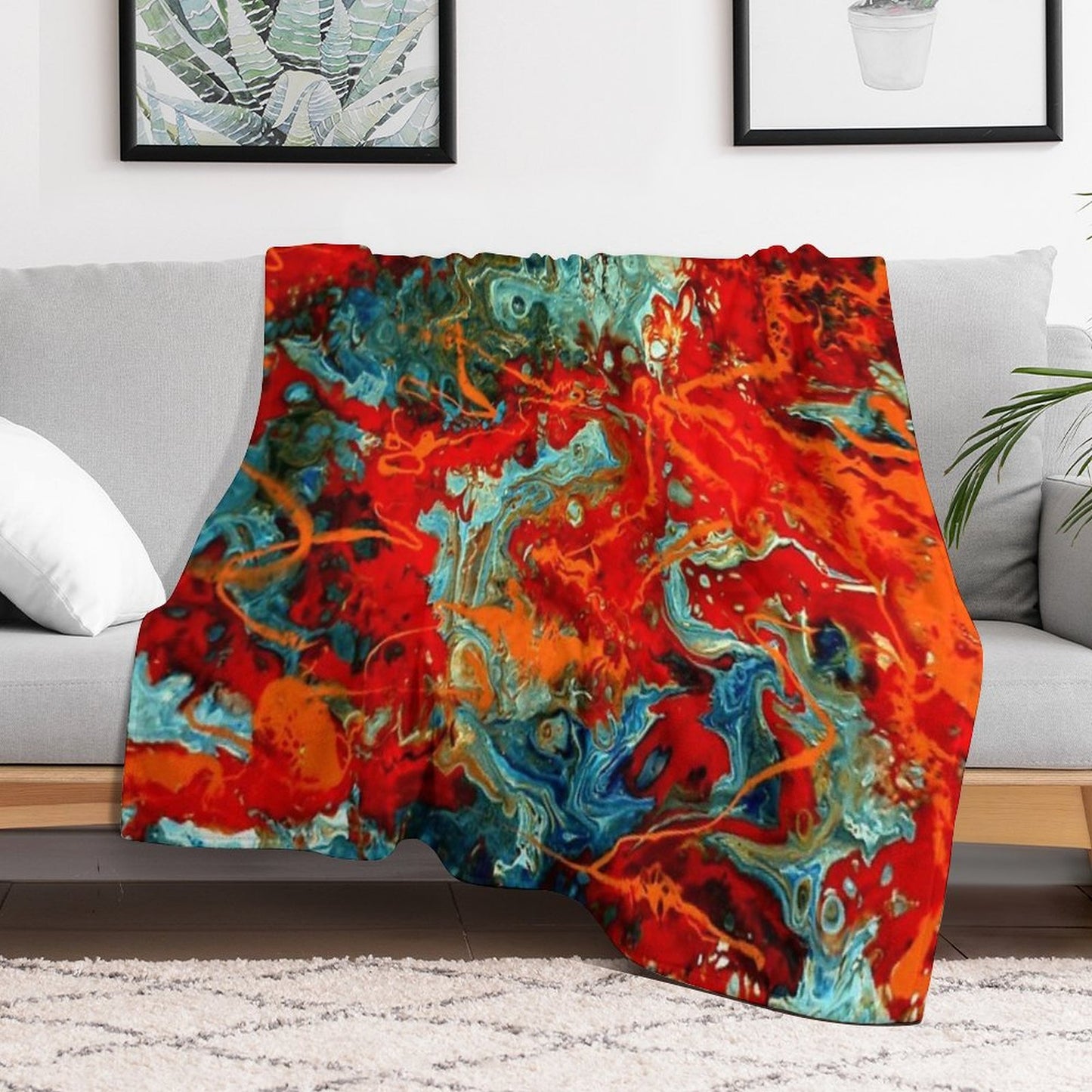 Strawberry Split Throw Blanket