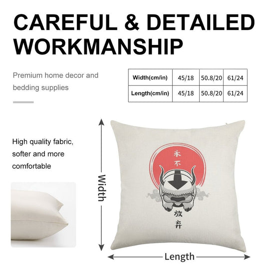 Avatar The Last Airbender Linen Throw Pillow Cover