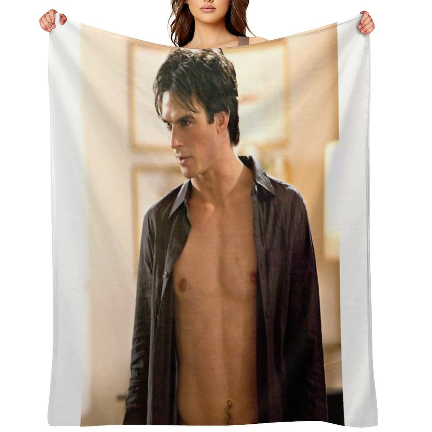 Hot Damon Scene Throw Blanket