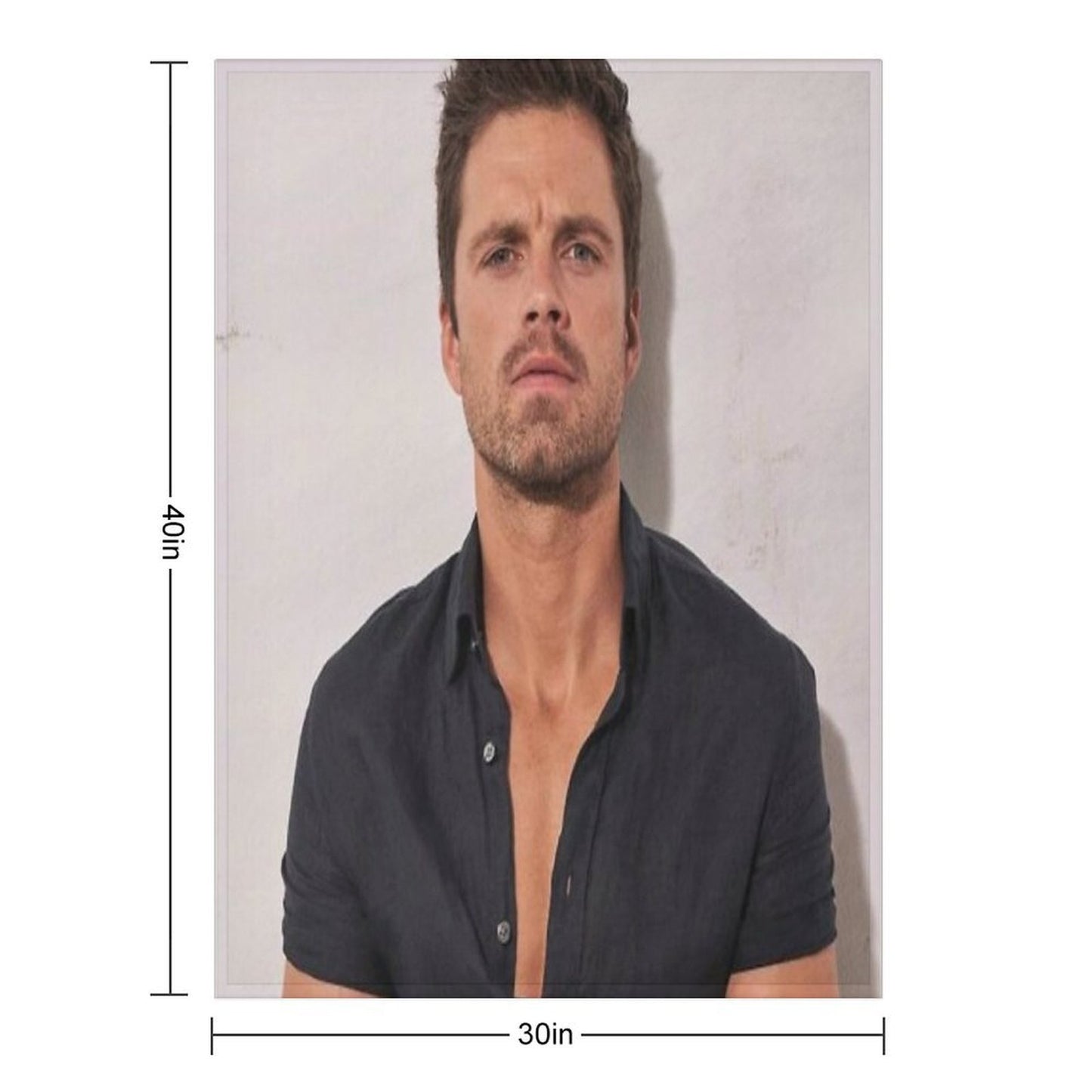 Stan in Black Shirt Throw Blanket