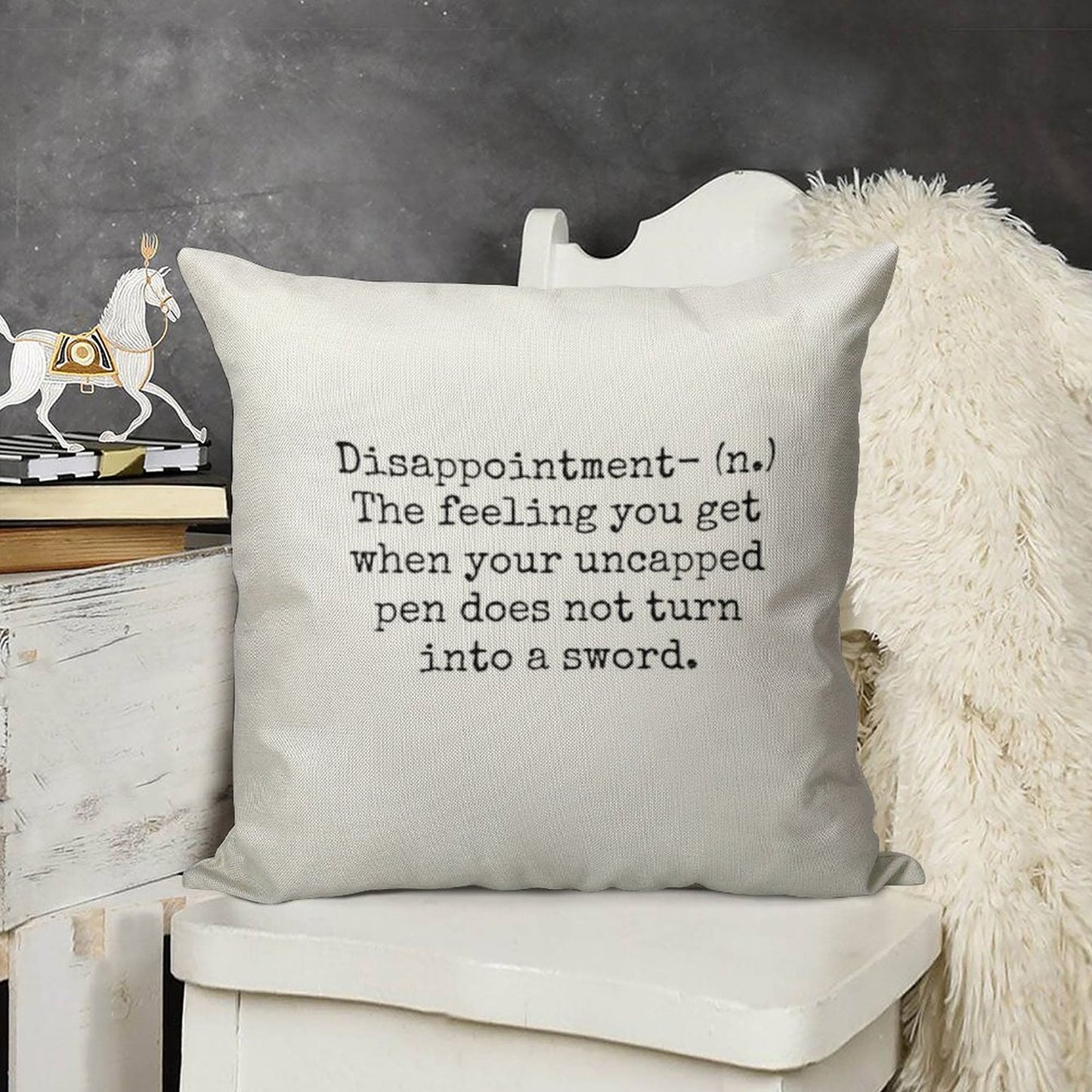 Percy Jackson Disappointment Linen Throw Pillow Cover