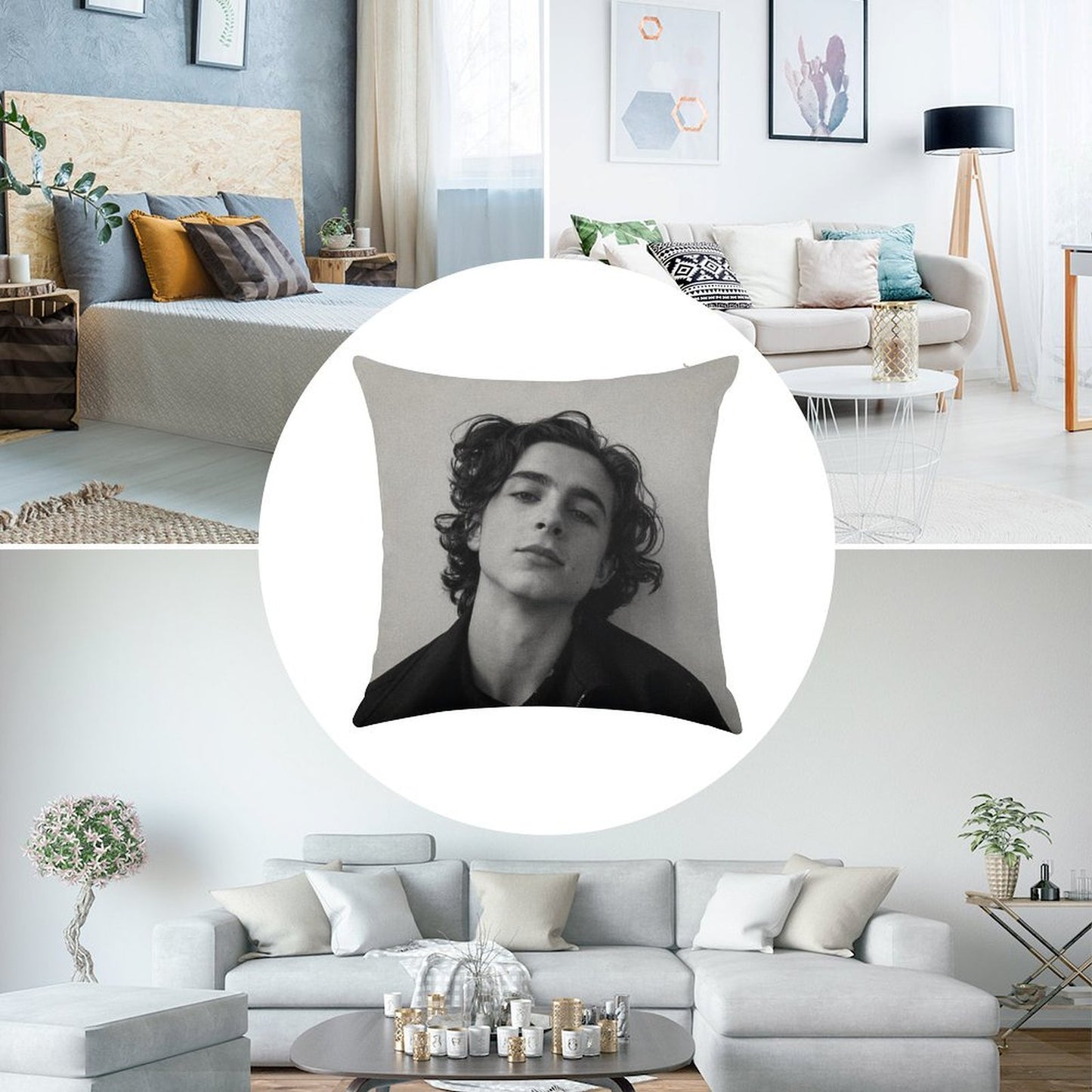 Chalamet Linen Throw Pillow Cover